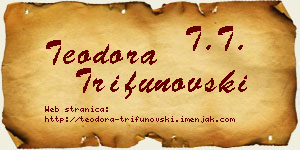Teodora Trifunovski vizit kartica